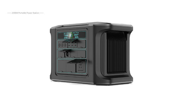 Vernieuwbare draagbare elektriciteitscentrale 2200W LiFePO4 batterij Buiten energieopslag