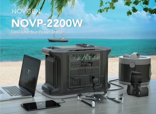 2200W Draagbare balkoncentrale Hernieuwbare energie batterij opslagcentrale