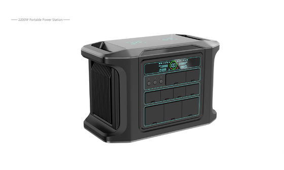 Draagbare elektriciteitscentrale 2200W Vernieuwbare energie Batterijopslag Buiten energieopslag