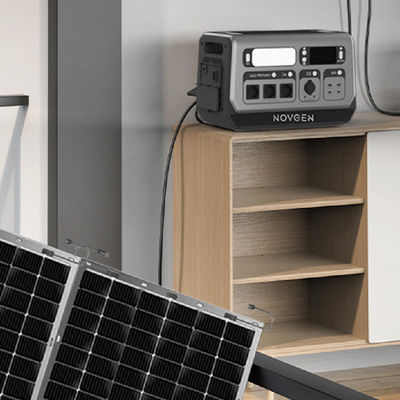 Draagbare elektriciteitscentrale met slimmaansluiting op/uit het elektriciteitsnet